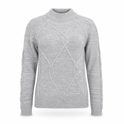 Womens UK Size S Papaya Grey Pullover Jumper