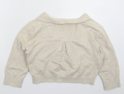 Womens UK Size M Wallis Grey Cardigan Jumper