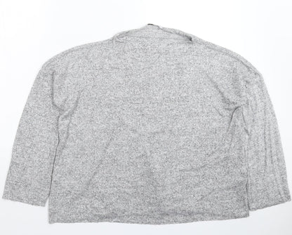 Zara Womens Grey  Knit Pullover Jumper Size M