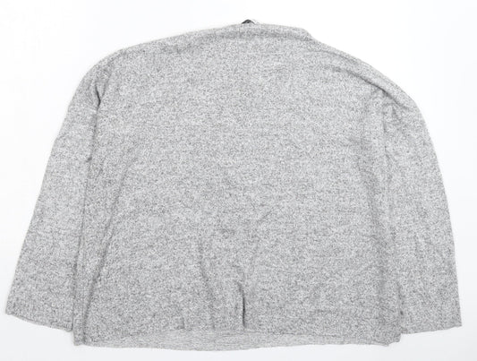 Zara Womens Grey  Knit Pullover Jumper Size M