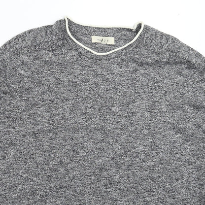 River Island Mens Grey  Knit Pullover Jumper Size L