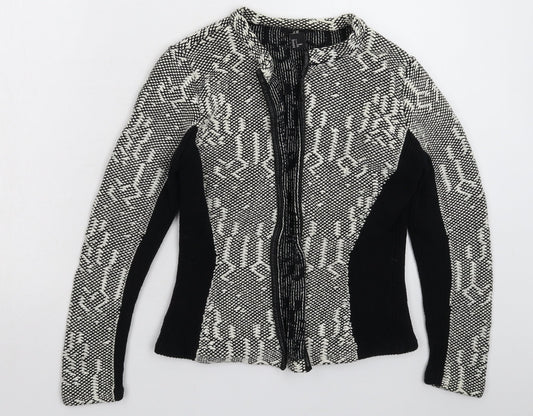 H&M Womens Multicoloured Geometric  Jacket Blazer Size S