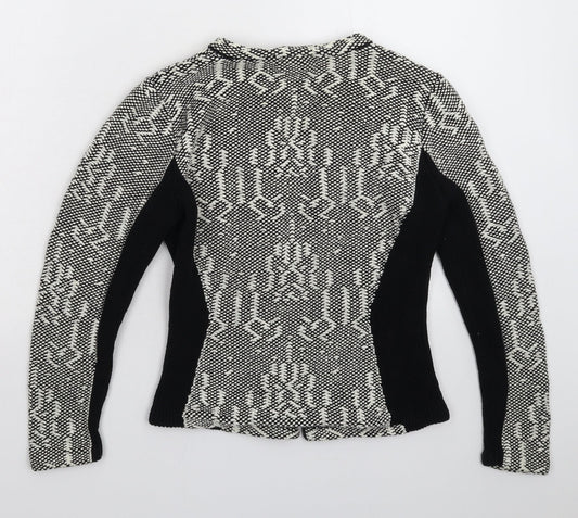 H&M Womens Multicoloured Geometric  Jacket Blazer Size S