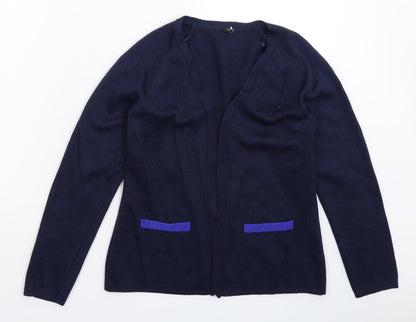 Womens UK Size 6 Preworn Blue Cardigan Jumper