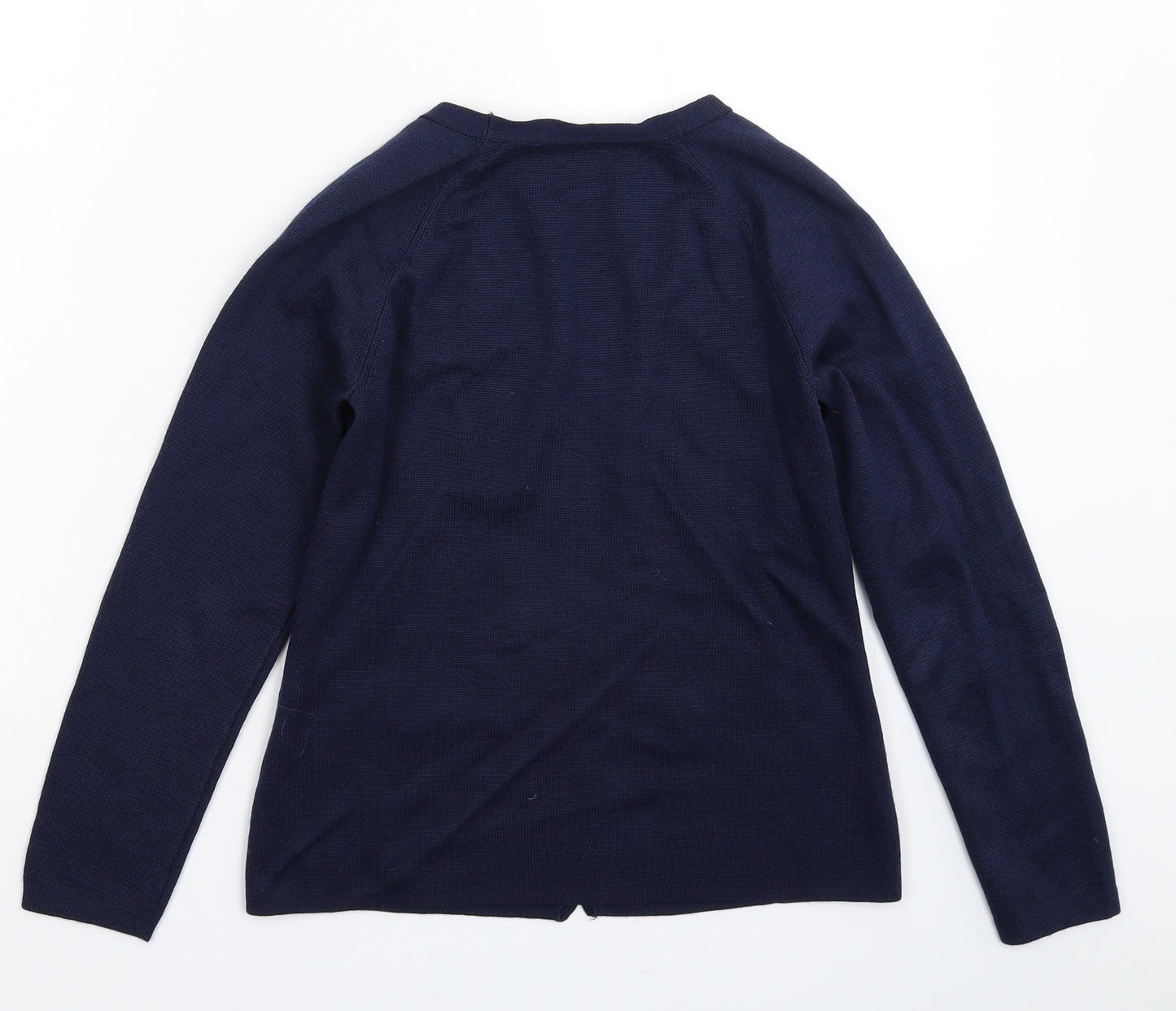 Womens UK Size 6 Preworn Blue Cardigan Jumper