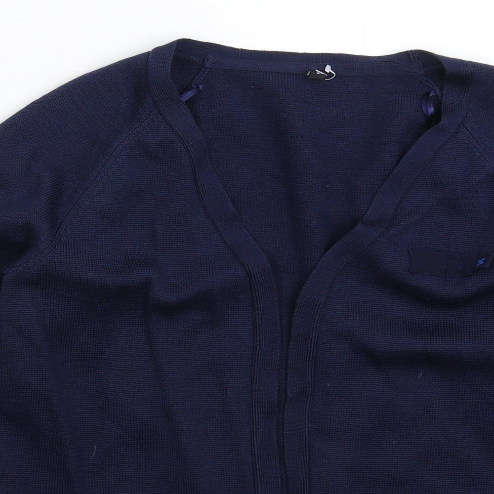 Womens UK Size 6 Preworn Blue Cardigan Jumper