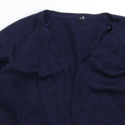 Womens UK Size 6 Preworn Blue Cardigan Jumper