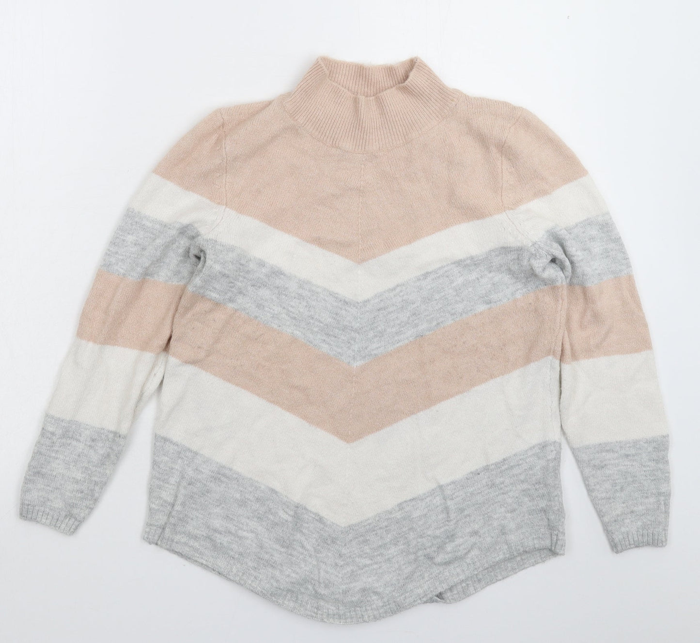 Womens UK Size 10 M&Co Multicoloured Pullover Jumper