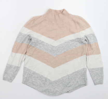 Womens UK Size 10 M&Co Multicoloured Pullover Jumper