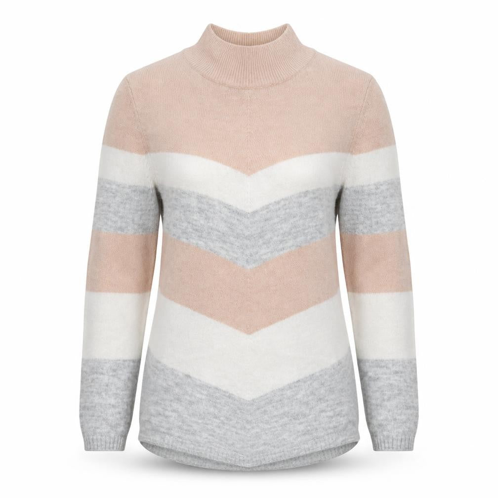 Womens UK Size 10 M&Co Multicoloured Pullover Jumper