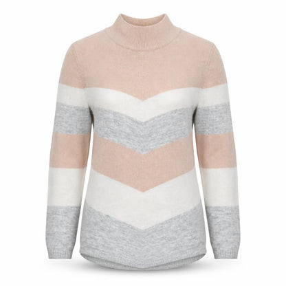 Womens UK Size 10 M&Co Multicoloured Pullover Jumper