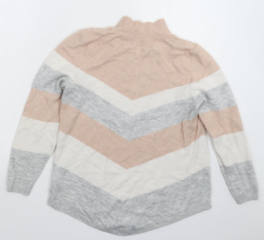 Womens UK Size 10 M&Co Multicoloured Pullover Jumper