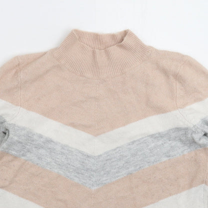 Womens UK Size 10 M&Co Multicoloured Pullover Jumper