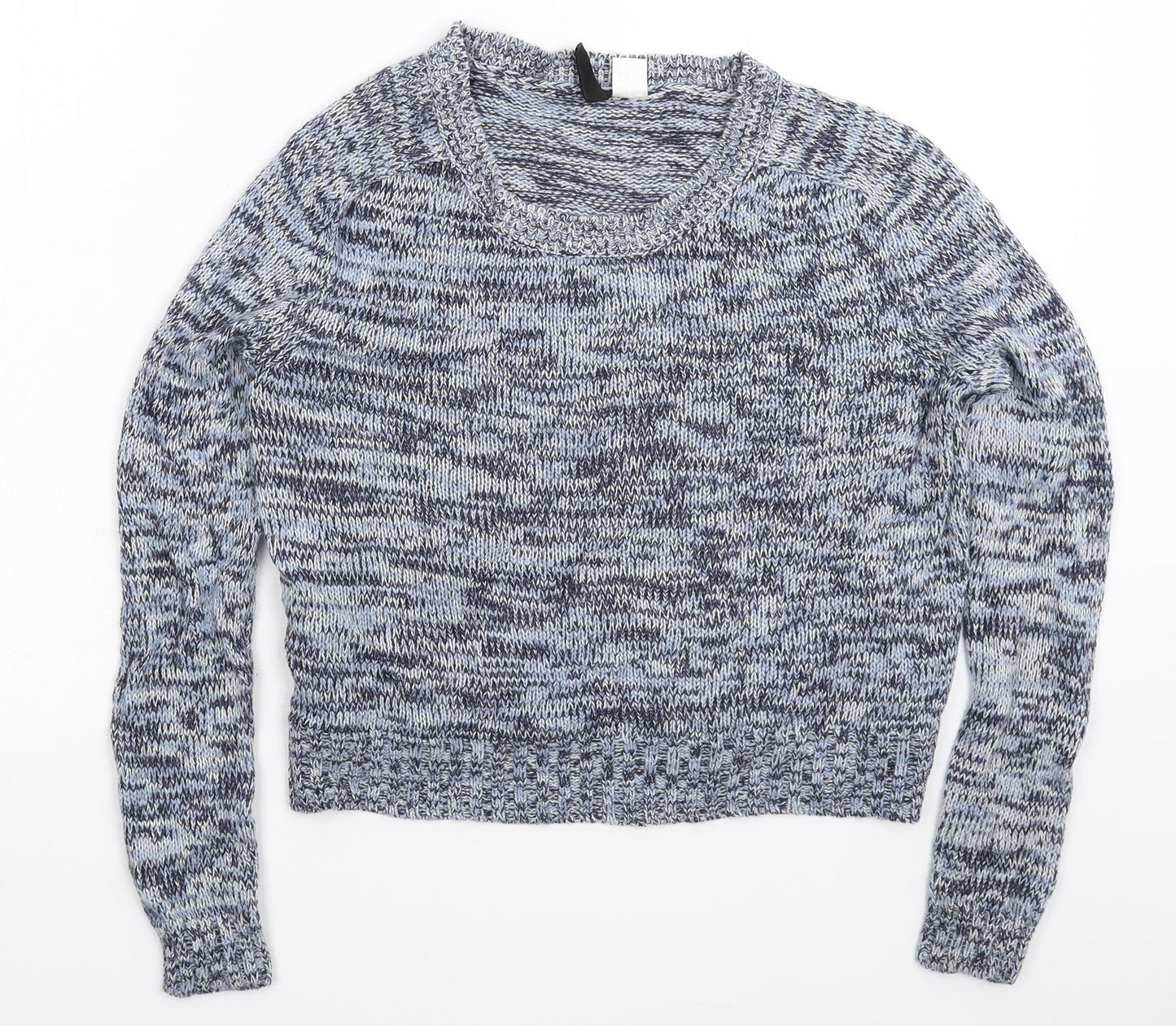 Womens UK Size S Divided Blue Pullover Jumper