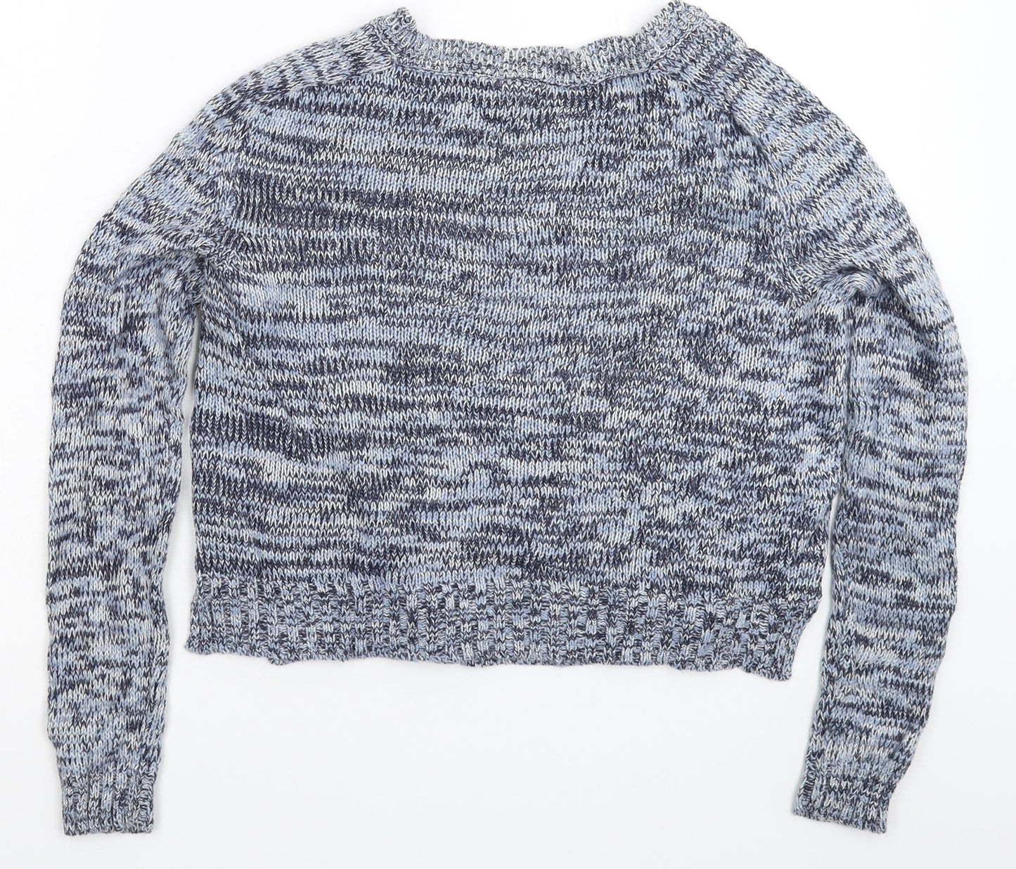 Womens UK Size S Divided Blue Pullover Jumper