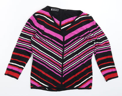 Womens UK Size S Planet Multicoloured Pullover Jumper