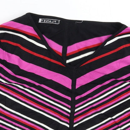 Womens UK Size S Planet Multicoloured Pullover Jumper
