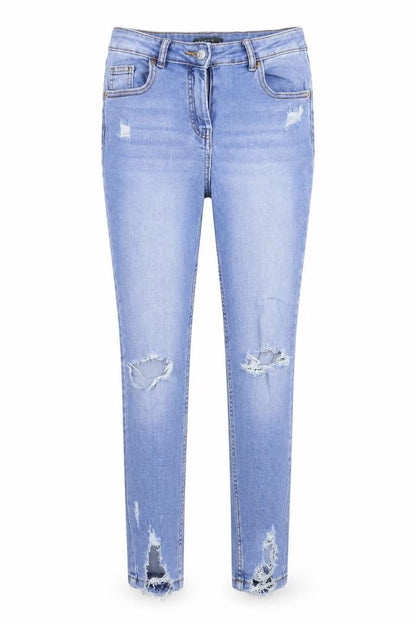 Womens UK Size 8 Papaya Extra-Slim Fit Skinny Blue Jeans