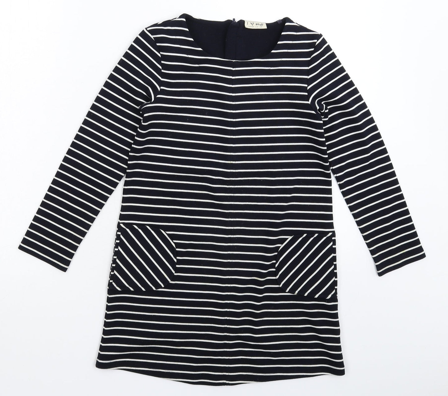 NEXT Womens Blue Striped  Fit & Flare  Size 8