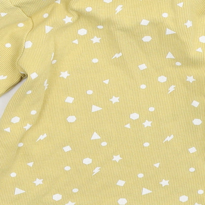 Primark Girls Beige Geometric  Pullover Sweatshirt Size 2-3 Years