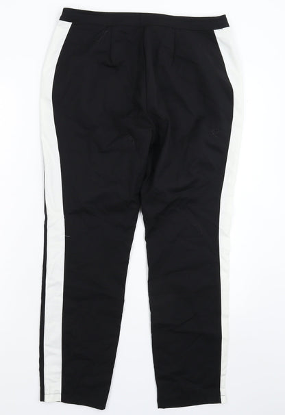 Womens UK Size 30 in Preworn Slim Fit  Black Trousers