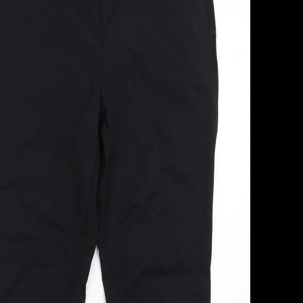 Womens UK Size 30 in Preworn Slim Fit  Black Trousers