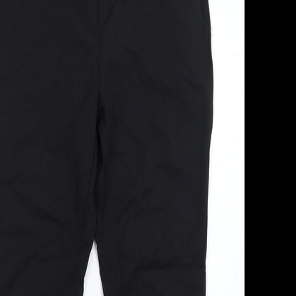Womens UK Size 30 in Preworn Slim Fit  Black Trousers