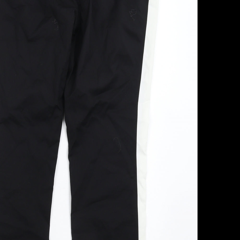 Womens UK Size 30 in Preworn Slim Fit  Black Trousers