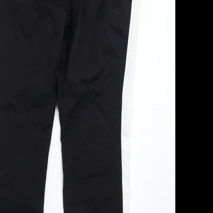 Womens UK Size 30 in Preworn Slim Fit  Black Trousers
