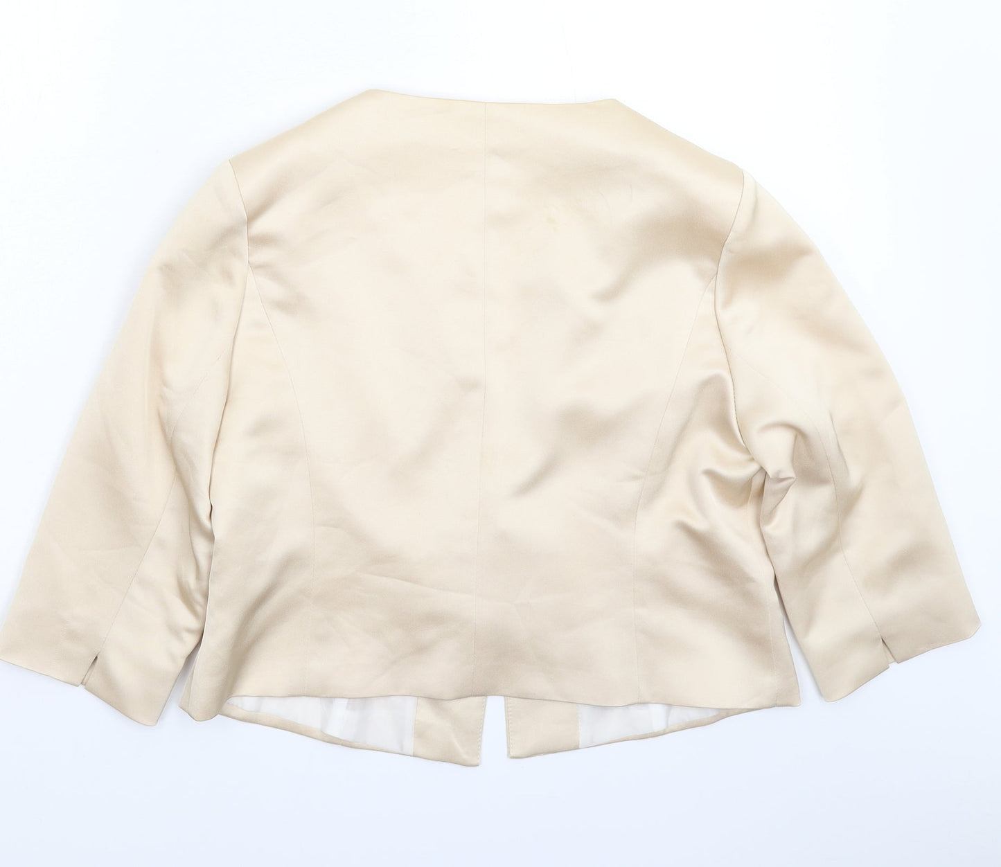Moda Womens Beige   Jacket Blazer Size L