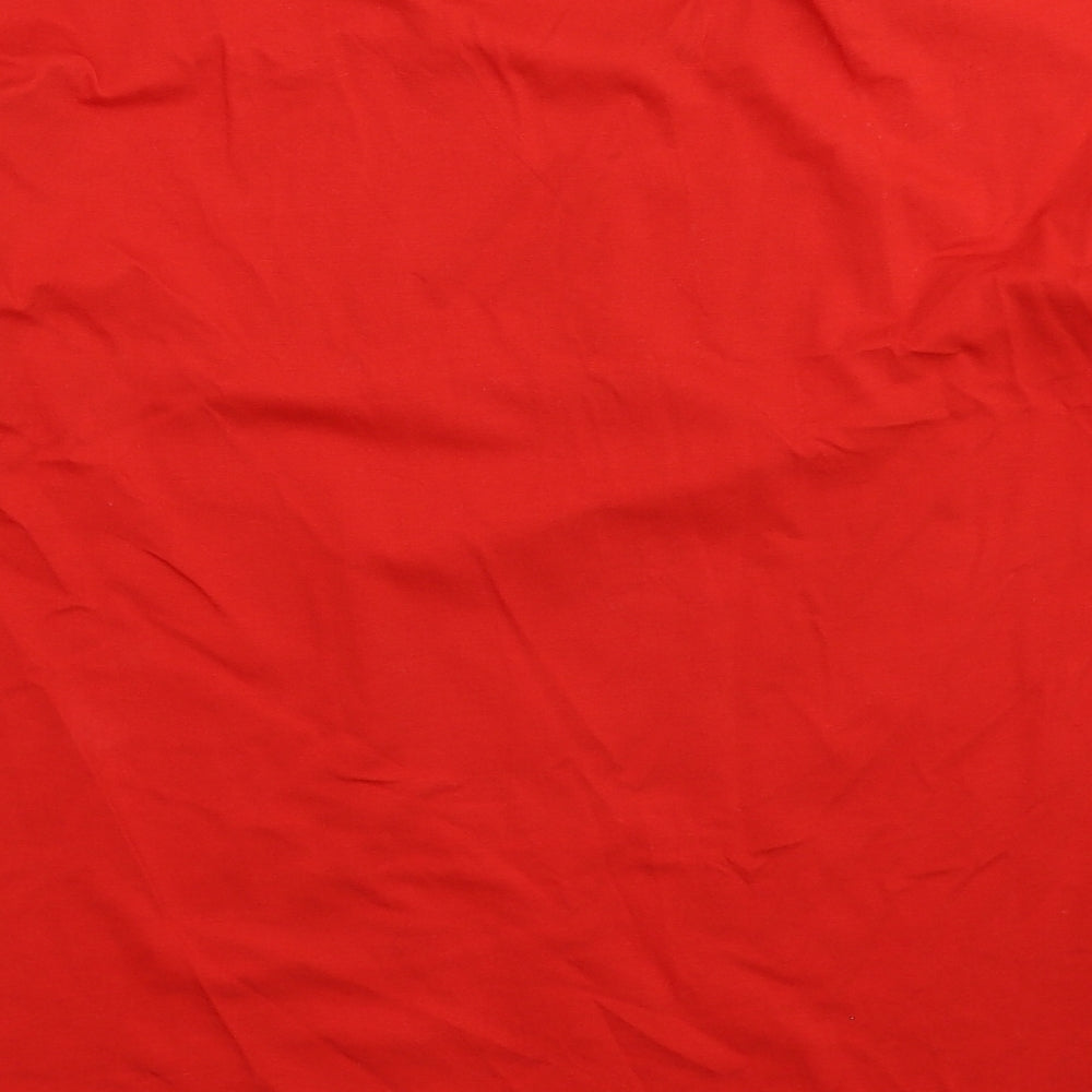 Awsarre Womens Red   Basic T-Shirt Size 12