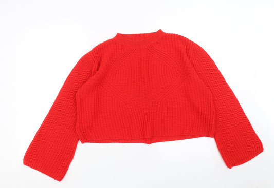 Primark Womens Red  Knit Pullover Jumper Size S