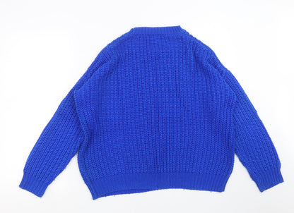 Womens UK Size 8 goldigga Blue Pullover Jumper