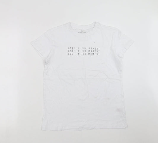 Primark Womens White   Basic T-Shirt Size S  - Lost in the Moment