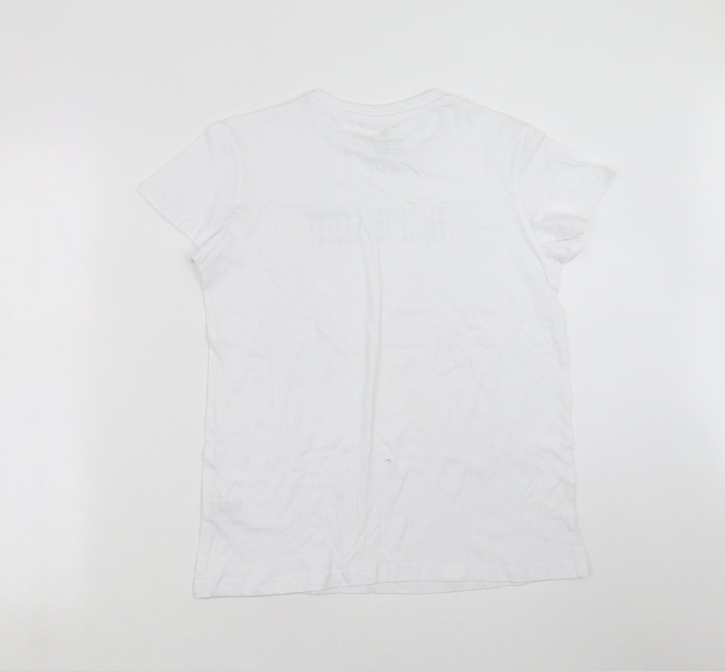 Primark Womens White   Basic T-Shirt Size S  - Lost in the Moment