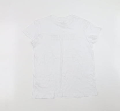 Primark Womens White   Basic T-Shirt Size S  - Lost in the Moment
