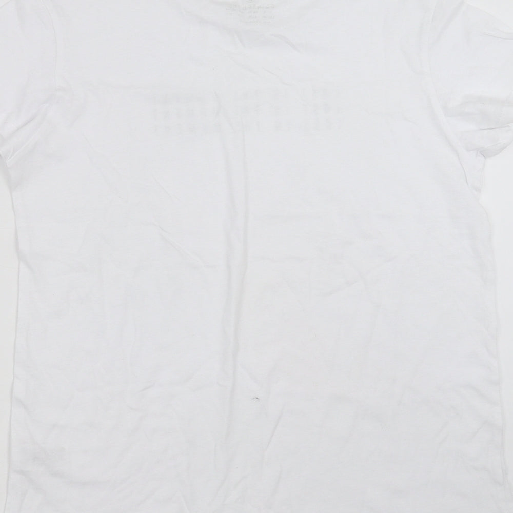 Primark Womens White   Basic T-Shirt Size S  - Lost in the Moment