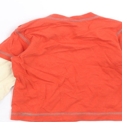 Mini Club Baby Orange   Basic T-Shirt Size 9-12 Months  - Super Star