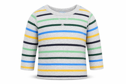 Gap Boys Grey Striped  Basic T-Shirt Size 6-9 Months