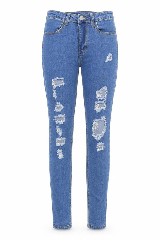 SHEIN Womens Blue  Denim Skinny Jeans Size M L29 in