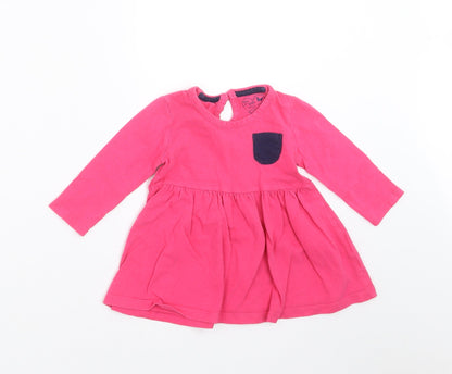 Young Dimension Girls Pink   T-Shirt Dress  Size 9-12 Months