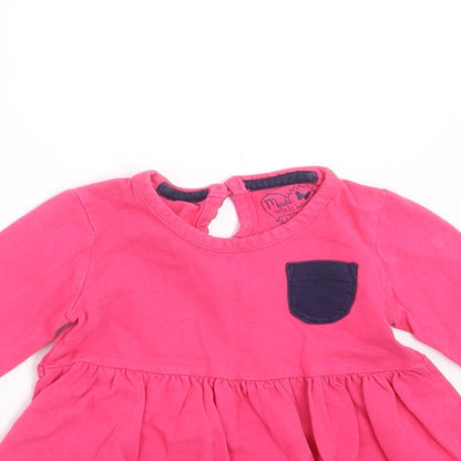 Young Dimension Girls Pink   T-Shirt Dress  Size 9-12 Months