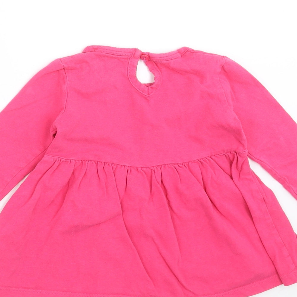 Young Dimension Girls Pink   T-Shirt Dress  Size 9-12 Months