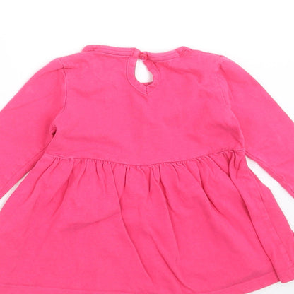 Young Dimension Girls Pink   T-Shirt Dress  Size 9-12 Months