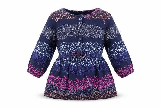 Gap Girls Blue Geometric  Shirt Dress  Size 12-18 Months