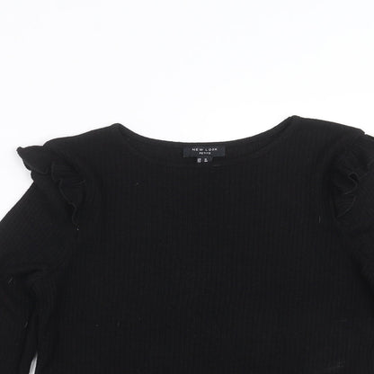 Womens UK Size 12 New Look Black Pullover Jumper