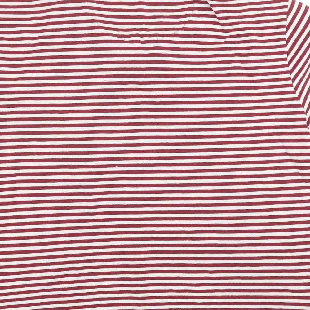 Hammond & Co Mens Red Striped   Polo Size XL