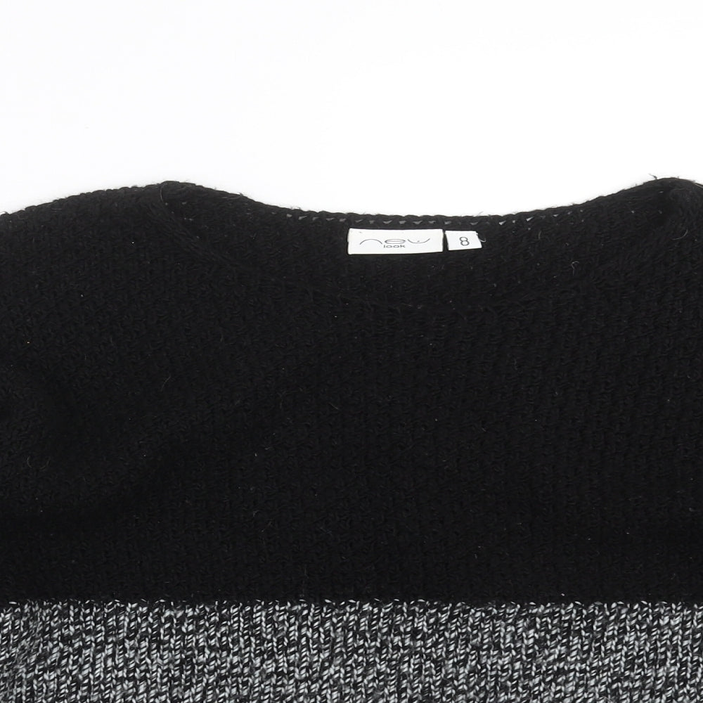 Womens UK Size 8 New Look Black Pullover Jumper