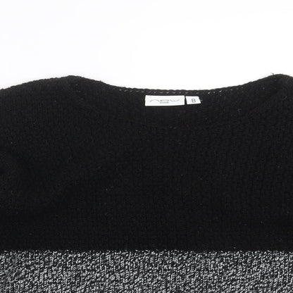 Womens UK Size 8 New Look Black Pullover Jumper