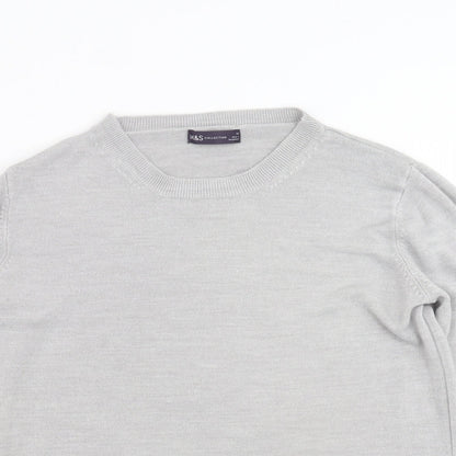 Womens UK Size 14 Marks and Spencer Grey Pullover Jumper
